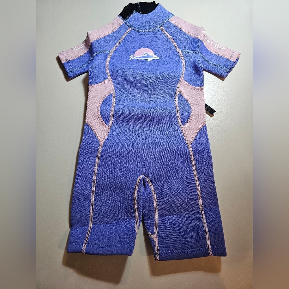 Xuker Girls Purple and Pink Wetsuit Size 4